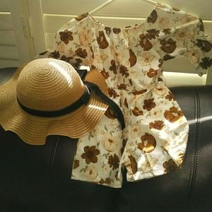 Girls romper with hat